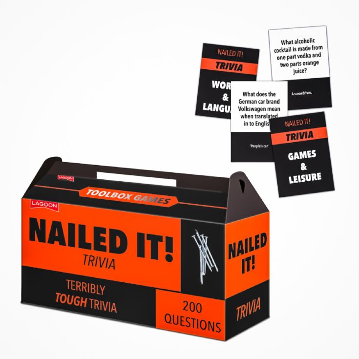 You Nailed It Trivia Card Game product image