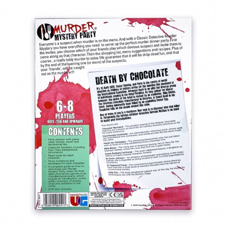 Death By Chocolate Murder Mystery Dinner Party Game product image