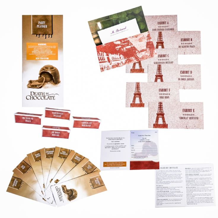 Death By Chocolate Murder Mystery Dinner Party Game product image