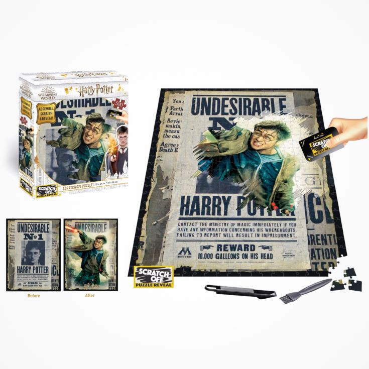 Harry Potter Wanted Double Sided Scratch Off Puzzle product image