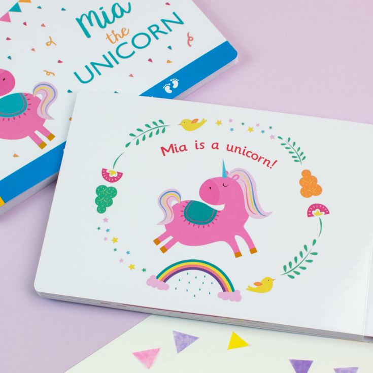 Personalised Unicorn Board Book product image