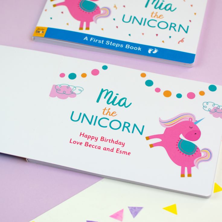 Personalised Unicorn Board Book product image