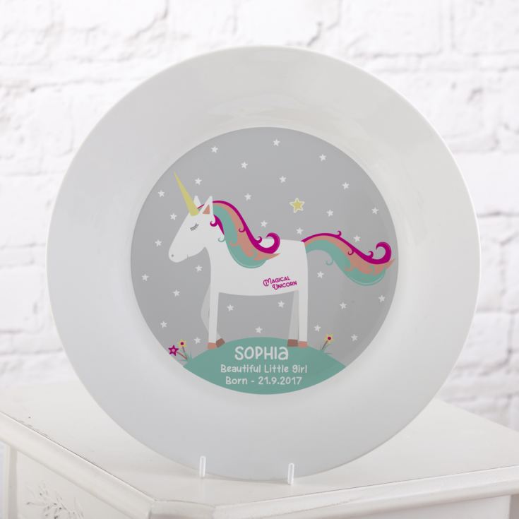 Personalised Magical Unicorn Plate product image