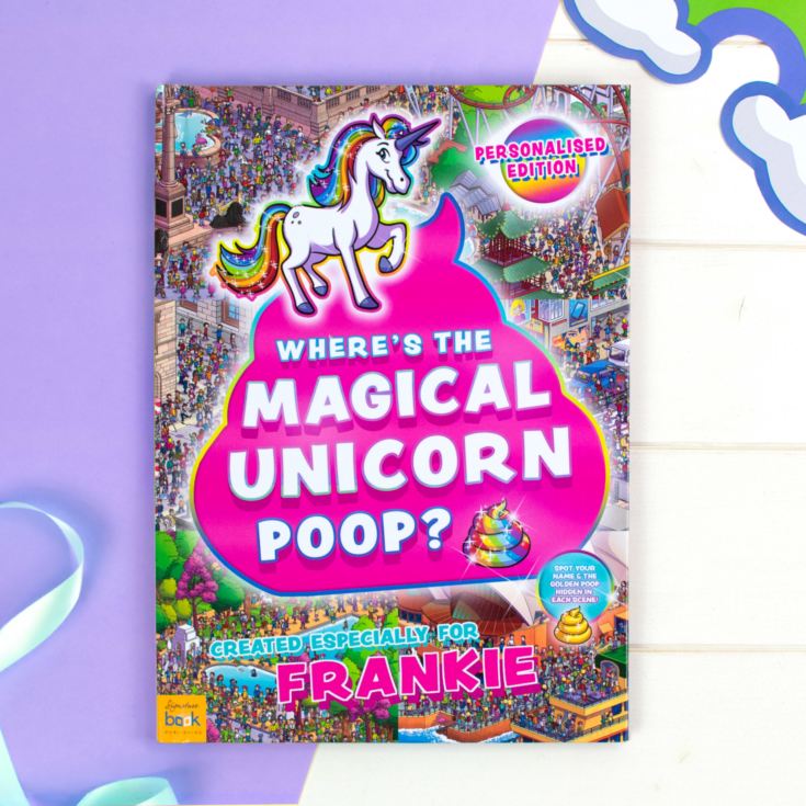 Personalised Where's the Magical Unicorn Poop Book product image