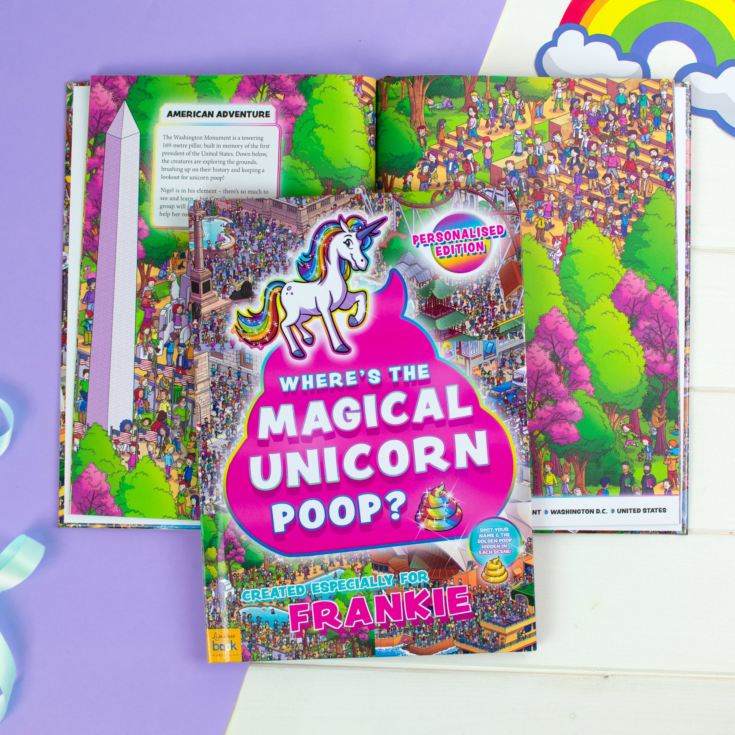 Personalised Where's the Magical Unicorn Poop Book product image