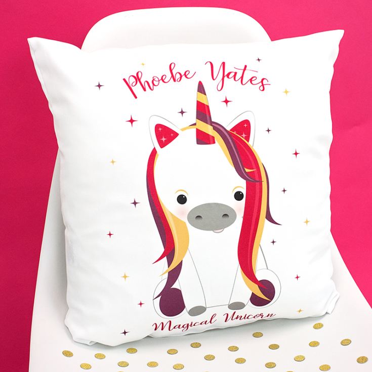 Personalised Unicorn Sparkle Cushion product image