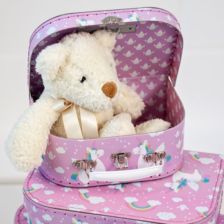 Set of 3 Rainbow Unicorn Suitcases product image