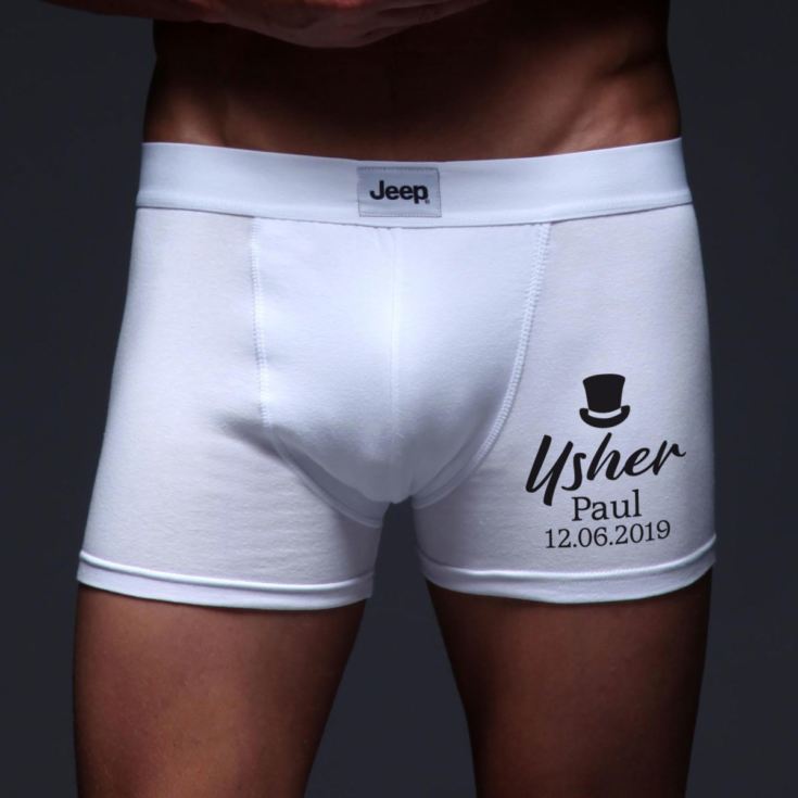 Personalised Usher Boxer Shorts product image
