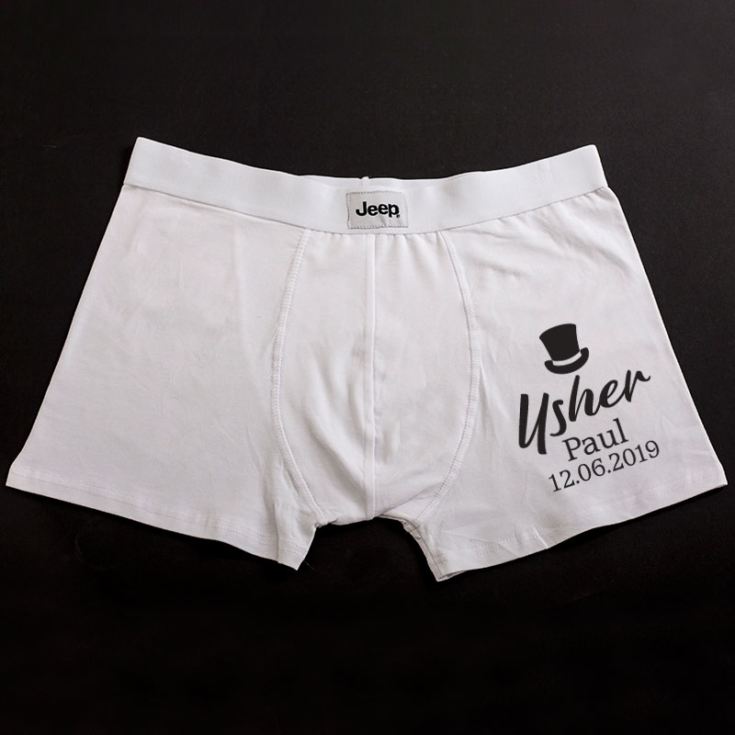 Personalised Usher Boxer Shorts product image