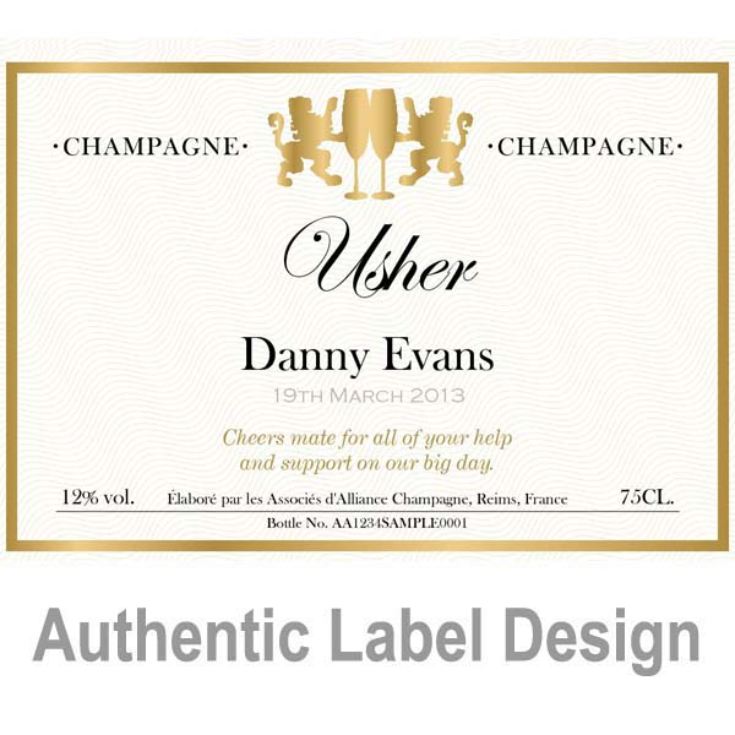 Usher Personalised Champagne product image