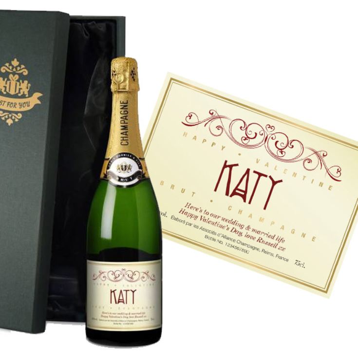 Personalised Valentine's Champagne product image