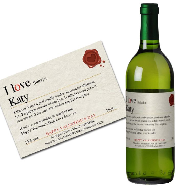 Personalised Valentine's Wine product image