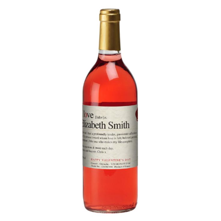 Personalised Valentine's Wine product image