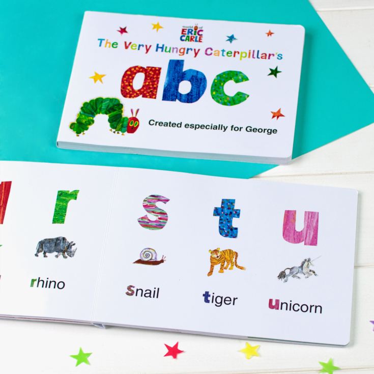 Personalised Very Hungry Caterpillar Board Book – ABC product image