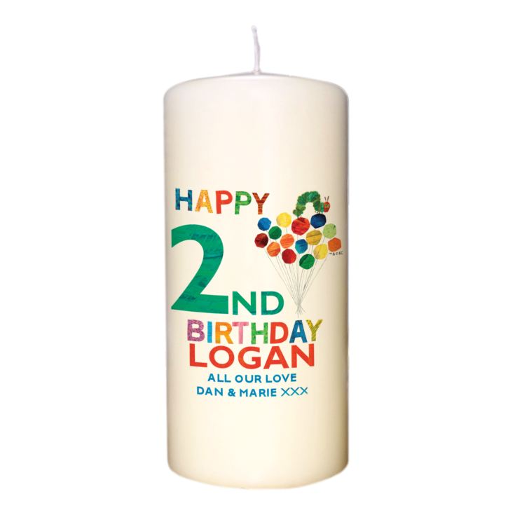 Personalised Very Hungry Caterpillar Birthday Candle product image