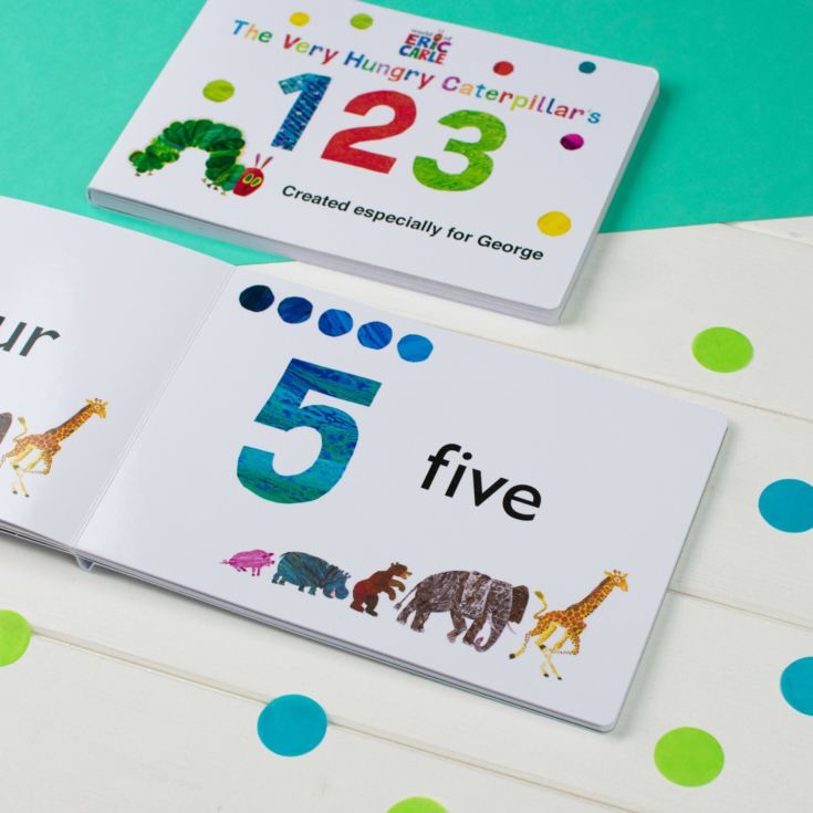 Personalised Very Hungry Caterpillar Board Book - 123 product image