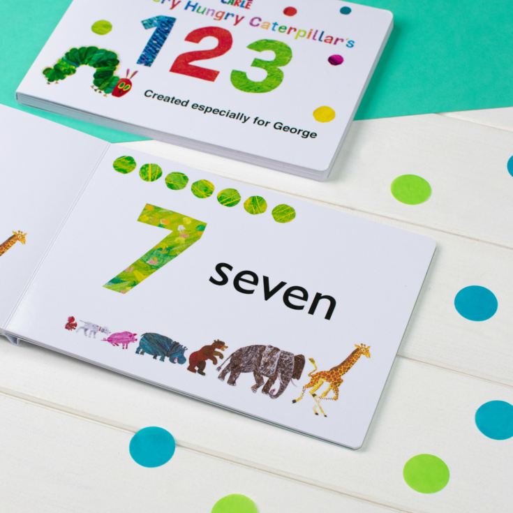 Personalised Very Hungry Caterpillar Board Book - 123 product image