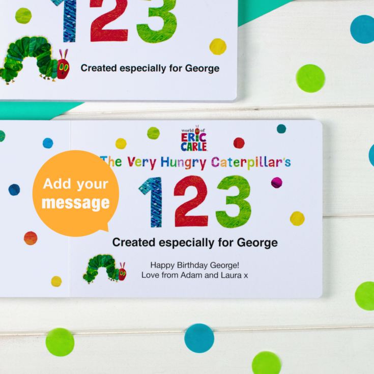 Personalised Very Hungry Caterpillar Board Book - 123 product image