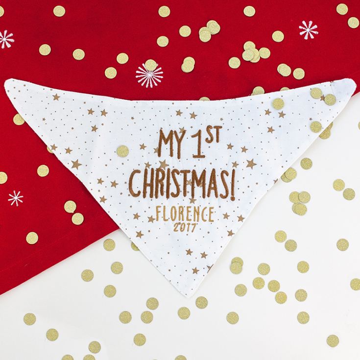 My First Christmas Personalised Baby Bib product image