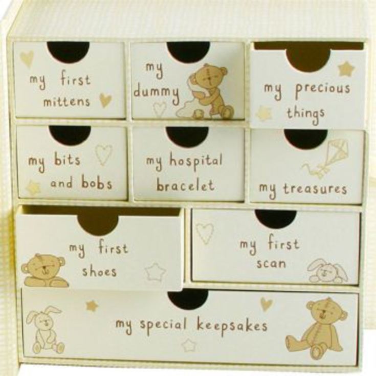 Baby Keepsake Box with Drawers product image
