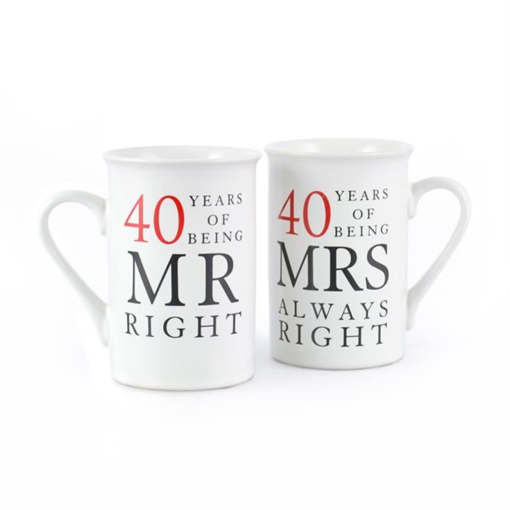 40 Years Of Being Right Anniversary Mug product image