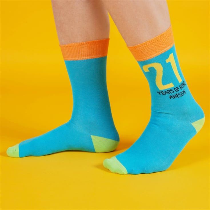 21 Years of Being Awesome Men's Socks product image