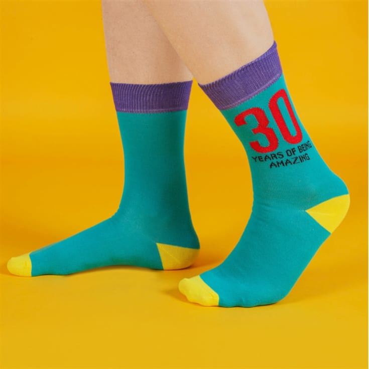 30th Birthday Funky Men's Socks product image