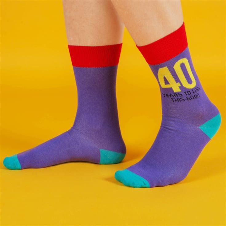 40 Birthday Joke Funny Men's Socks product image