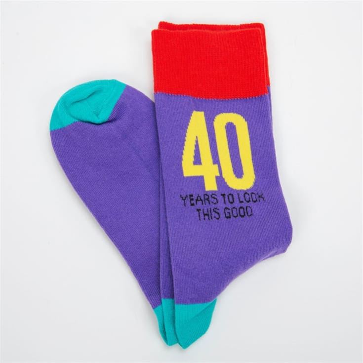 40 Birthday Joke Funny Men's Socks product image