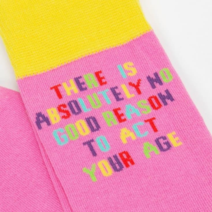 Act Your Age Funny Men's Socks product image