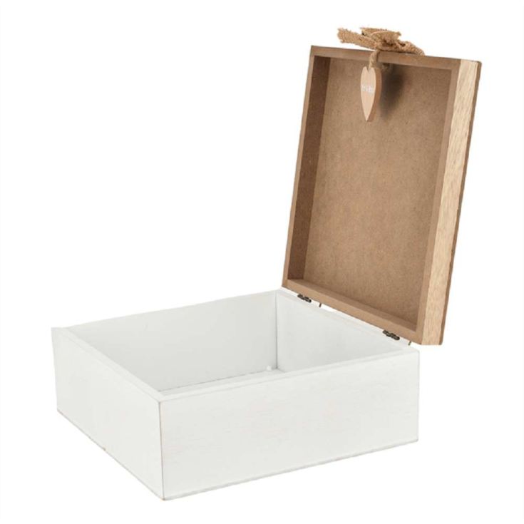 Wooden Mr and Mrs Wedding Day Keepsake Box  product image