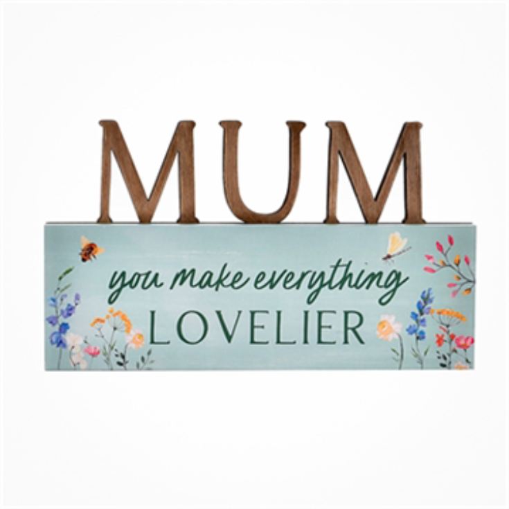 The Cottage Garden Mum Letter Mantel Plaque product image