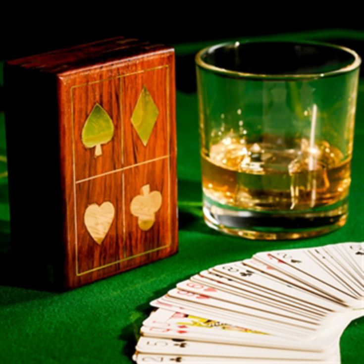 Pack of Playing Cards In Wooden Box product image