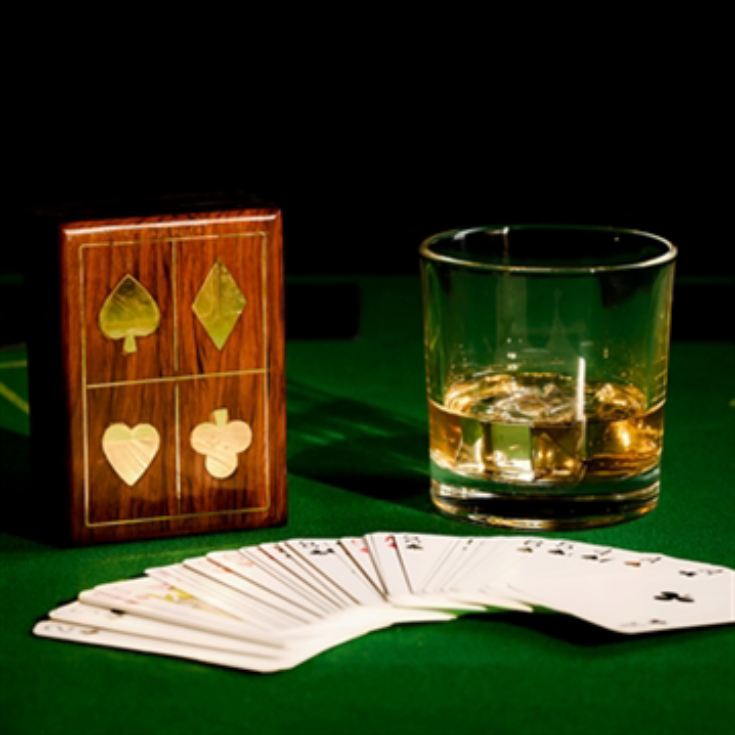 Pack of Playing Cards In Wooden Box product image