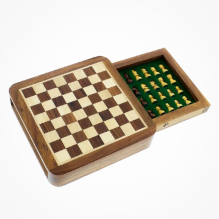 Magnetic Chess Board with Drawer product image