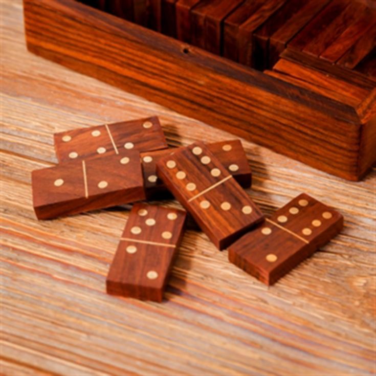 Dominoes In Wooden Box product image