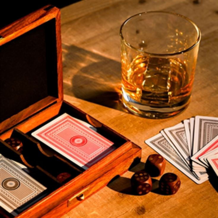 Wooden Games Set - Cards with Dice product image
