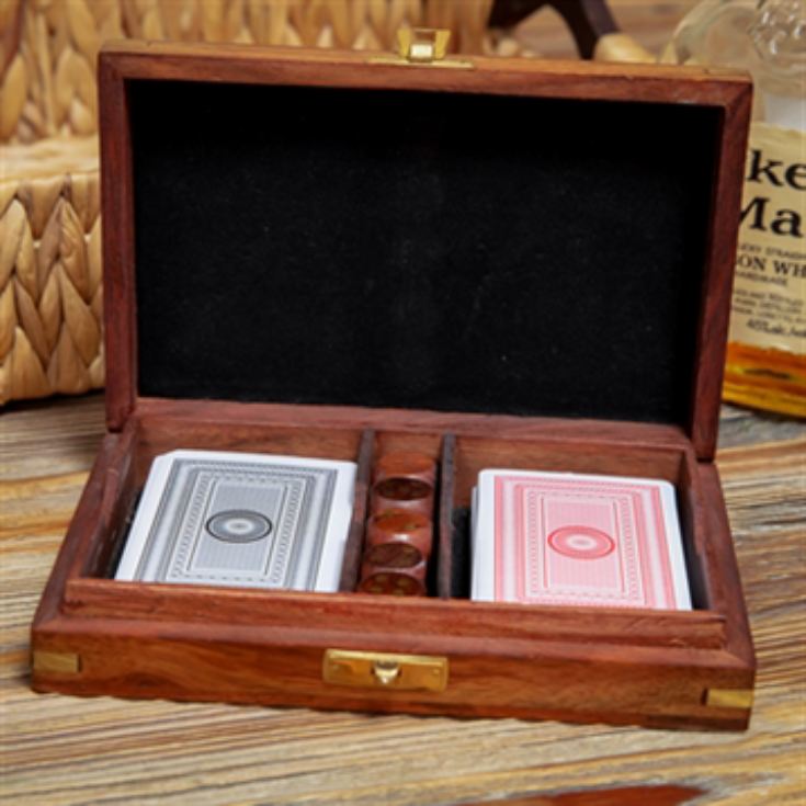 Wooden Games Set - Cards with Dice product image