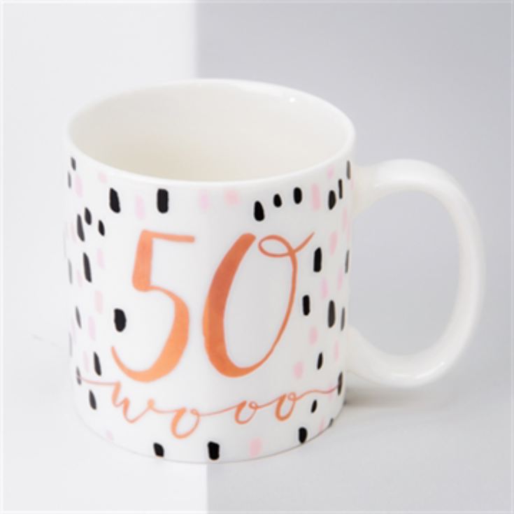 Dotty 50th Birthday Mug - Wooo! product image
