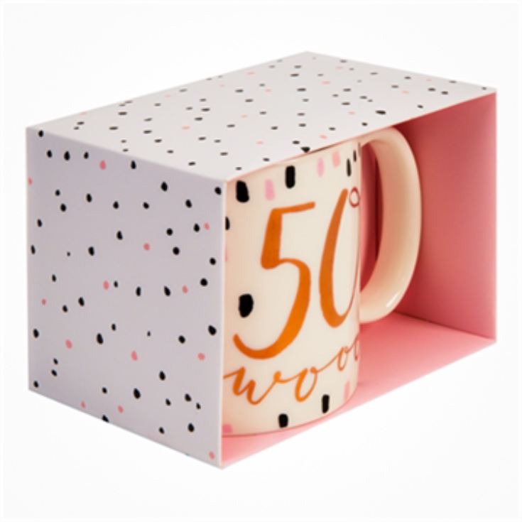 Dotty 50th Birthday Mug - Wooo! product image