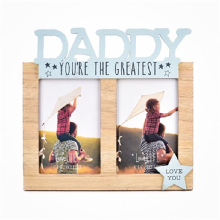 Daddy 4 x 6 Double Photo Frame product image