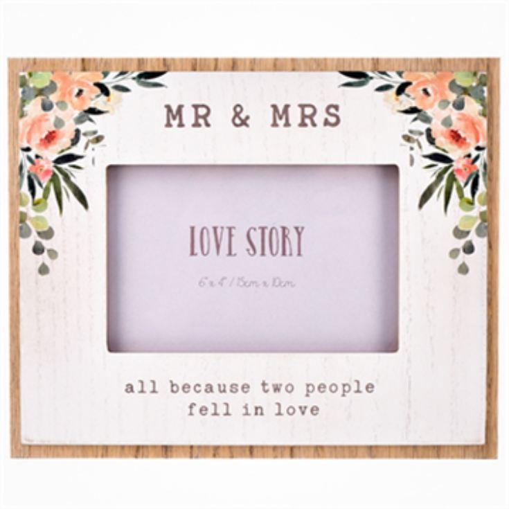 Mr & Mrs Love Story 6 x 4 Photo Frame product image