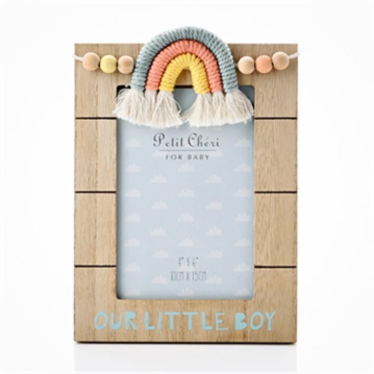 Little Boy 4 x 6 Macrame Rainbow Photo Frame product image