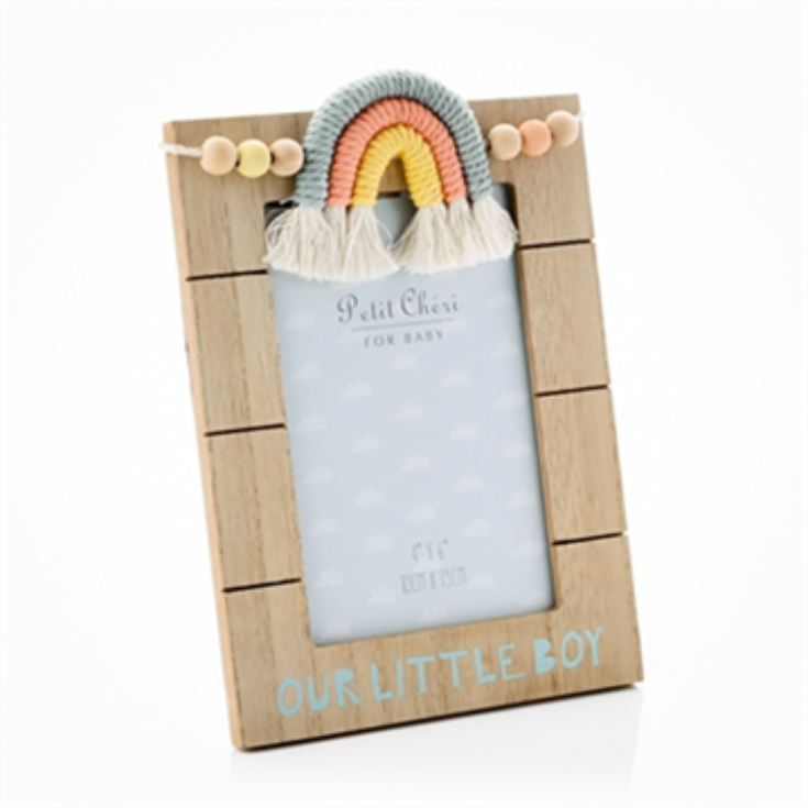 Little Boy 4 x 6 Macrame Rainbow Photo Frame product image