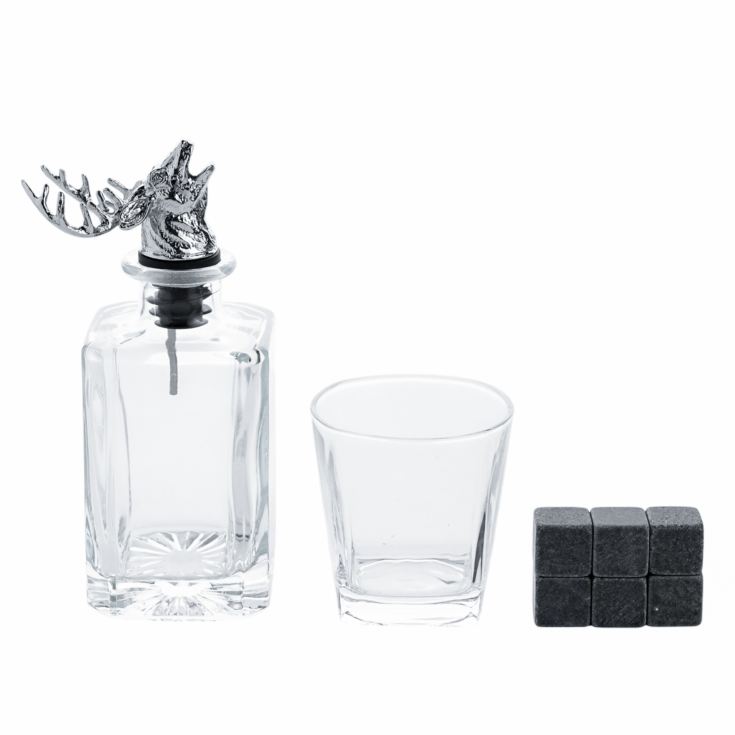 Whisky Stag Decanter, Glass & Cooling Stones Set product image
