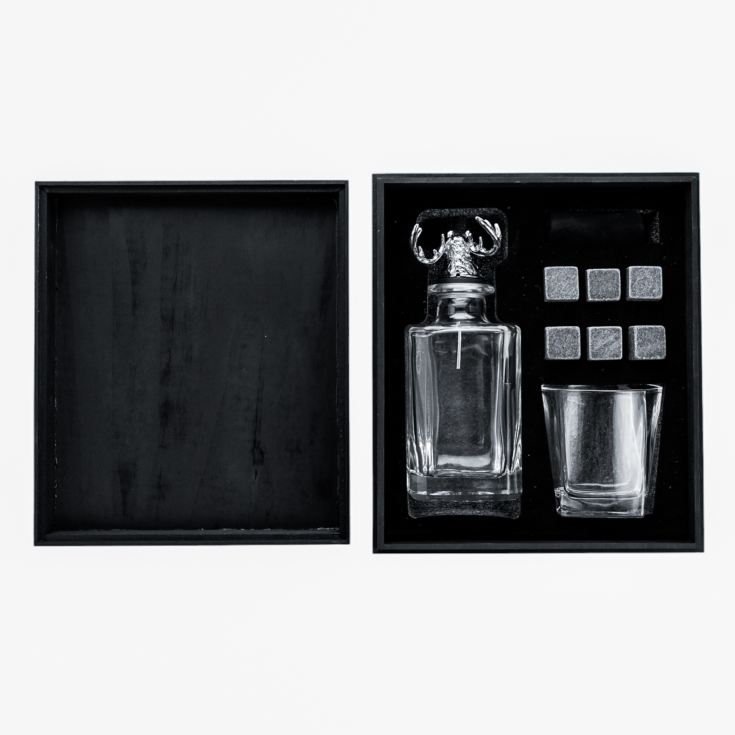 Whisky Stag Decanter, Glass & Cooling Stones Set product image