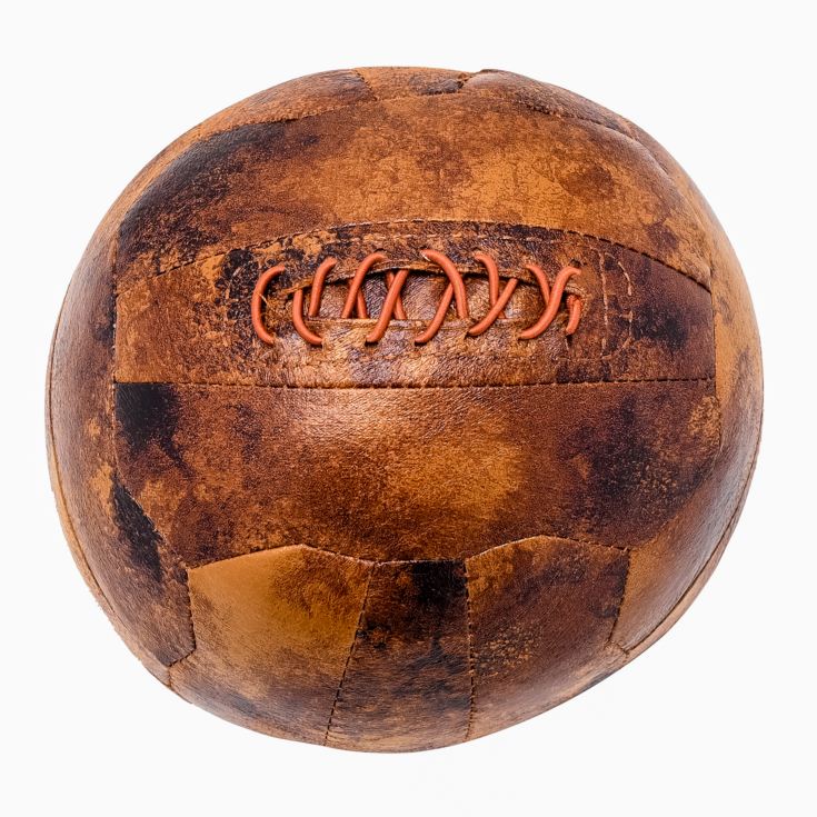 Distressed Faux Leather Football Doorstop product image