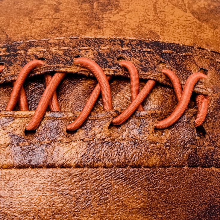 Distressed Faux Leather Football Doorstop product image