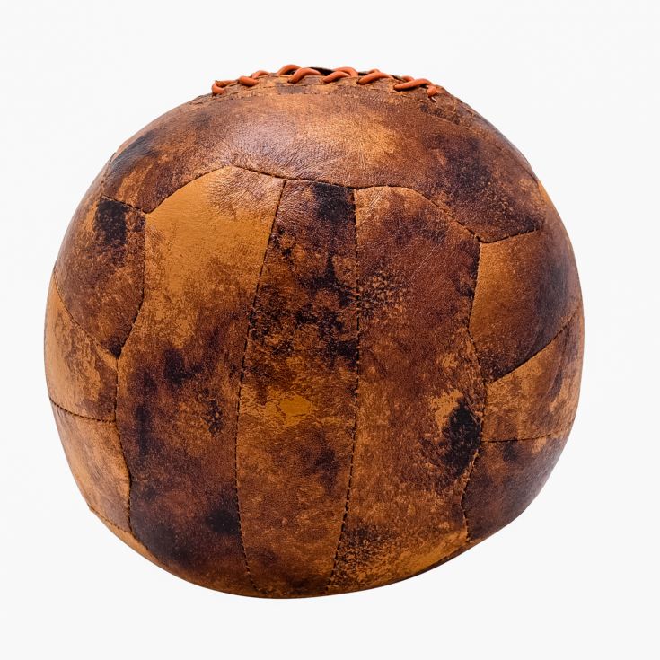 Distressed Faux Leather Football Doorstop product image
