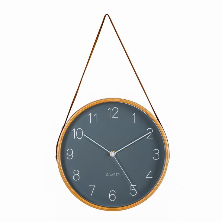 Wooden Wall Clock with Hanging Belt product image